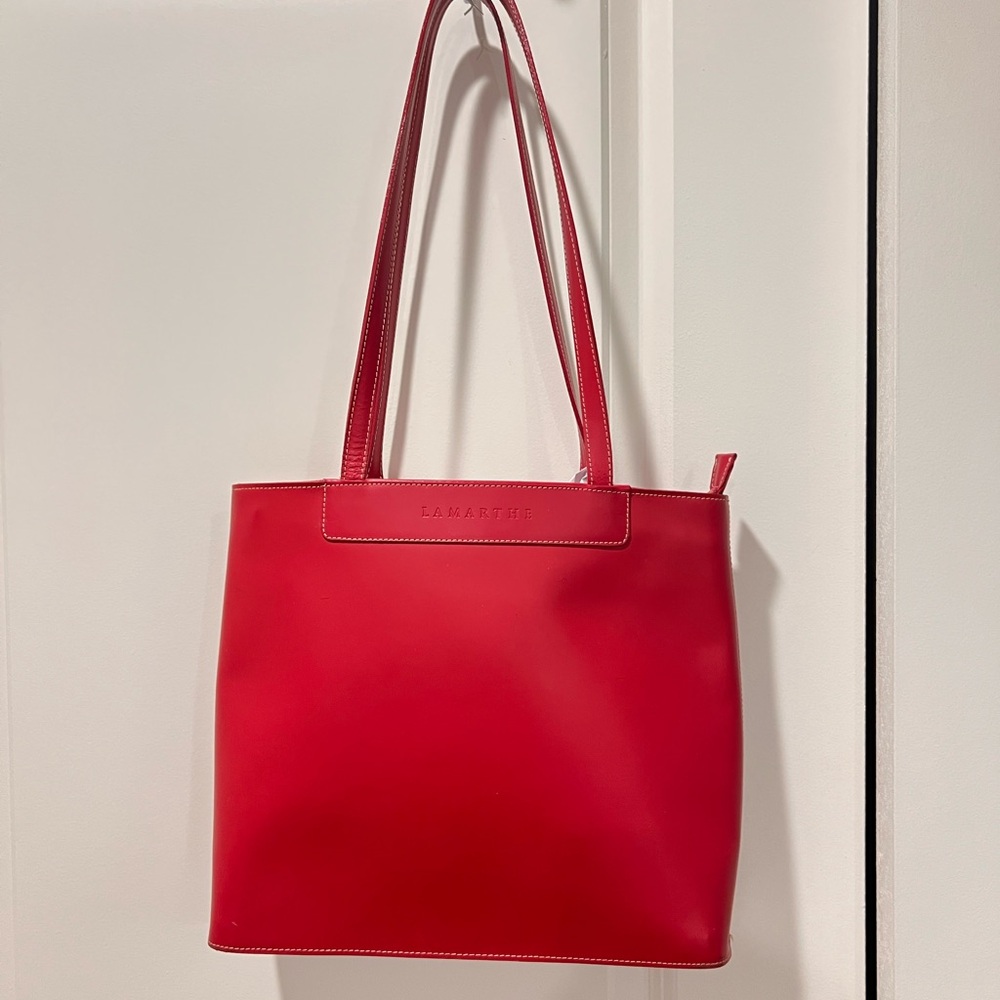 LAMARTHE LUXURY ITALIAN LEATHER Red Women's Bag